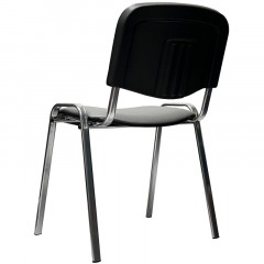 Стул КО_EChair Rio(ИЗО) РС01.00.10 к/з сер мат.тис 503, каркас под хром - фото 5