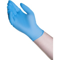Перчатки нитрил., н/с, н/о, TG ( M) голубые 100 пар/уп - фото 2