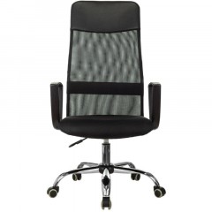 Кресло VB_EChair-510 TW сетка/ткань черный хром Кресло VB_EChair-510 TW сетка/ткань черный хром - фото 2