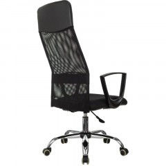 Кресло VB_EChair-510 TW сетка/ткань черный хром Кресло VB_EChair-510 TW сетка/ткань черный хром - фото 5