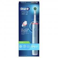 Зубная щетка Oral-B Pro 3 (3000)/D505.513.3 Голубая 3 режима Зубная щетка Oral-B Pro 3 (3000)/D505.513.3 Голубая 3 режима - фото 2