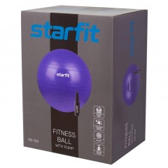 Фитбол STARFIT GB-109 65см,1000гр антивзрыв,с ручн насосом,син,УТ-00020819 Фитбол STARFIT GB-109 65см,1000гр антивзрыв,с ручн насосом,син,УТ-00020819 - фото 2