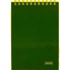 Блокнот А6 60л Attache Градиент Малиновый клетка, 65г, греб, УФ-лак