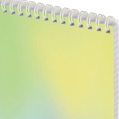 Блокнот А5 80л Attache Яркий Градиент №1 клетка, греб, картон, софттач-лак - фото 3