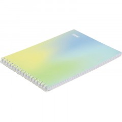 Блокнот А5 80л Attache Яркий Градиент №1 клетка, греб, картон, софттач-лак - фото 4