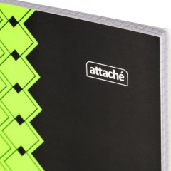 Тетрадь общая А4 60л Attache Персия Зеленый/Черный клет, 65г, греб, ВД-лак Тетрадь общая А4 60л Attache Персия Зеленый/Черный клет, 65г, греб, ВД-лак - фото 3