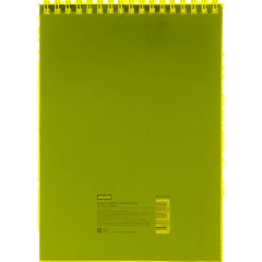 Блокнот А5 60л Attache Metallic Голубой клетка, греб, картон, фольга - фото 8