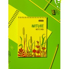 Блокнот А5 60л Attache Nature White flowers клет,65г,100%,греб,карт,ВД-лак - фото 9