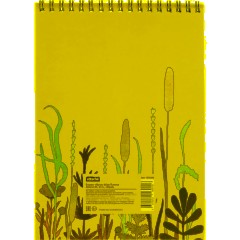 Блокнот А5 60л Attache Nature Beige flowers клет,65г,100%,греб,карт,ВД-лак - фото 8