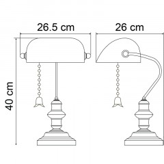 Светильник Arte Lamp A2493LT-1AB BANKER E27 Светильник Arte Lamp A2493LT-1AB BANKER E27 - фото 4