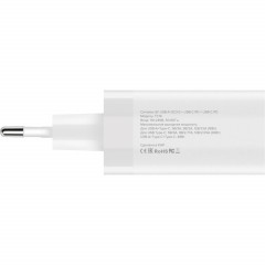 Зарядное устройство сетевое PERO TC14 USB-A QC3.0 + 2х USB-C PD, 48W белый - фото 3