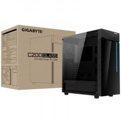 Корпус Gigabyte C200 Glass MidTower, ATX, USB3.0 x2, Audio I/O, Black Корпус Gigabyte C200 Glass MidTower, ATX, USB3.0 x2, Audio I/O, Black - фото 8