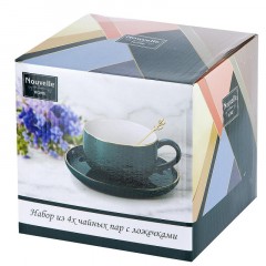 Набор чайный 8пр. с ложками Royal line. Mindnight Blue арт.1930019 Набор чайный 8пр. с ложками Royal line. Mindnight Blue арт.1930019 - фото 4