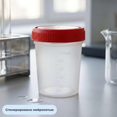 Контейнер д/сбора биопроб 120 мл стерил,  25 шт/уп ПОЛИЭФИР - фото 2