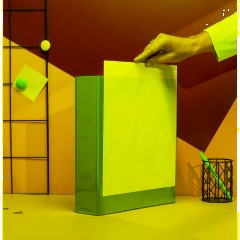 Папка на 4-х кольцах Панорама Attache 75мм синяя - фото 8