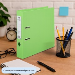 Папка-регистратор 75мм Attache салатовая ПБП2 метал кант карман корешок Папка-регистратор 75мм Attache салатовая ПБП2 метал кант карман корешок - фото 10
