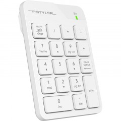 Клавиатура числовой блок A4Tech FGK21C белый USB WLS slim Клавиатура числовой блок A4Tech FGK21C белый USB WLS slim - фото 2