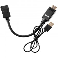 Кабель переходник VCOM HDMI(M) +USB-DP(F) 0.15m 4Kx60Hz (CG599E-0.15M) Кабель переходник VCOM HDMI(M) +USB-DP(F) 0.15m 4Kx60Hz (CG599E-0.15M) - фото 2