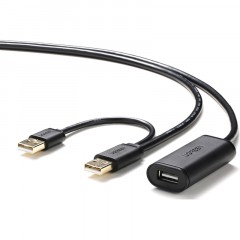 Удлинитель UGREEN US137 USB 2.0 Active, 5м, черный (20213) Удлинитель UGREEN US137 USB 2.0 Active, 5м, черный (20213) - фото 2