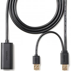 Удлинитель UGREEN US137 USB 2.0 Active, 5м, черный (20213) Удлинитель UGREEN US137 USB 2.0 Active, 5м, черный (20213) - фото 3