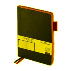 Блокнот А5 80л Bruno Visconti BOSTON черный, салатовый обрез 3-700/04 - фото 2