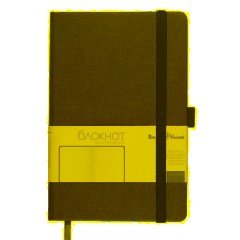 Блокнот А5 80л Bruno Visconti CITY на резинке зеленый 3-698/04