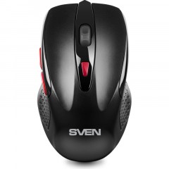 Мышь компьютерная SVEN RX-450W WLS черная, 5+1кл/1200-3200DPI (SV-021825) Мышь компьютерная SVEN RX-450W WLS черная, 5+1кл/1200-3200DPI (SV-021825) - фото 5