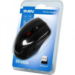 Мышь компьютерная SVEN RX-450W WLS черная, 5+1кл/1200-3200DPI (SV-021825) Мышь компьютерная SVEN RX-450W WLS черная, 5+1кл/1200-3200DPI (SV-021825) - фото 6