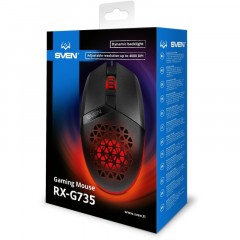 Мышь компьютерная SVEN RX-G735 USB, 5+1кл., 1200-4000DPI, RGB (SV-021467) Мышь компьютерная SVEN RX-G735 USB, 5+1кл., 1200-4000DPI, RGB (SV-021467) - фото 6