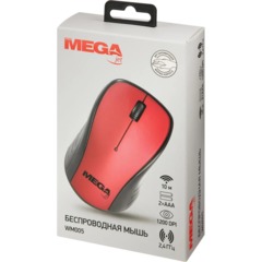 Мышь компьютерная ProMega jet WM005 USB WLS RT/2 ААА/dpi 1200/3 кн/красный - фото 9