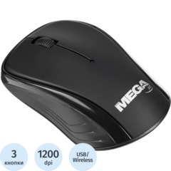 Мышь компьютерная ProMega jet WM007 USB WLS RT/2 ААА/dpi 1200/3 кн/черный