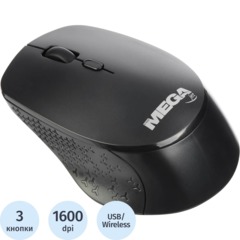 Мышь компьютерная ProMega jet WM010 USB WLS RT/1 АА/dpi 1600/3 кн/черный