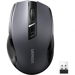 Мышь компьютерная UGREEN MU006 (15063) WLS, 2.4G 4000DPI, АА, черный - фото 2