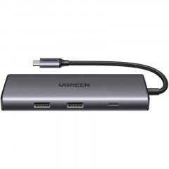 Разветвитель USB UGREEN CM498 (15531) USB-C To HDMI+2xUSB A+ USB-C+SD/TF+PD Разветвитель USB UGREEN CM498 (15531) USB-C To HDMI+2xUSB A+ USB-C+SD/TF+PD - фото 2