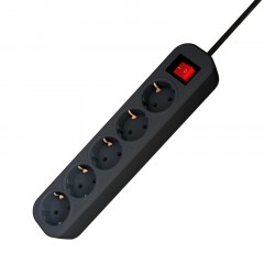 Сетевой фильтр PROGIX SF5PB7 (7м/5А/200Дж/черный) - фото 2