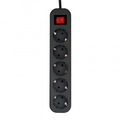 Сетевой фильтр PROGIX SF5PB7 (7м/5А/200Дж/черный) - фото 3