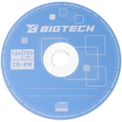 Носители информации Bigtech YCDRWB002 CD-RW/700 МБ/12x/10шт/уп (бокс) - фото 4