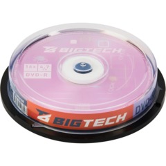 Носители информации Bigtech YDVDRB004 DVD-R 4,7 Гб/16x/10шт/уп (бокс)