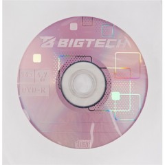 Носители информации Bigtech YDVDRB005 DVD-R 4,7 Гб/16x/1шт конверт белый - фото 3