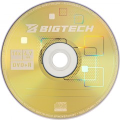 Носители информации Bigtech YDVDRB011 DVD+R 4,7 Гб/16х/1 slim box - фото 2