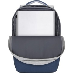 Рюкзак для ноутбука RIVACASE 7567 grey/dark blue 17.3/6 - фото 6