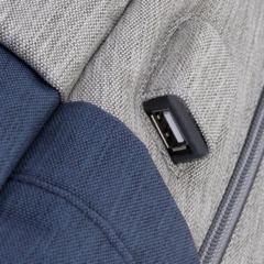 Рюкзак для ноутбука RIVACASE 7567 grey/dark blue 17.3/6 - фото 14