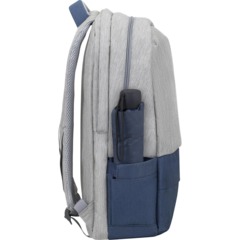 Рюкзак для ноутбука RIVACASE 7567 grey/dark blue 17.3/6 - фото 23