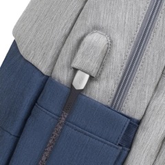 Рюкзак для ноутбука RIVACASE 7567 grey/dark blue 17.3/6 - фото 28