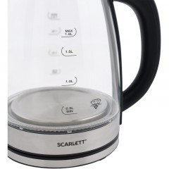Чайник Scarlett SC-EK27G35, 1800Вт, 1.8л, стекло/сталь Чайник Scarlett SC-EK27G35, 1800Вт, 1.8л, стекло/сталь - фото 3
