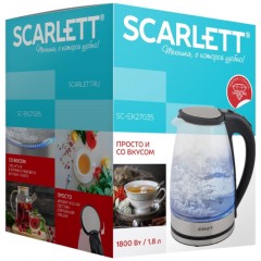 Чайник Scarlett SC-EK27G35, 1800Вт, 1.8л, стекло/сталь Чайник Scarlett SC-EK27G35, 1800Вт, 1.8л, стекло/сталь - фото 4