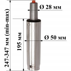 Газлифт для кресла BSL_EChair 100 хром, 2 класс - фото 2