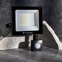 Прожектор светодиодный TOPFORT LED FL MS 50W 6500K 4250Л c датчик. движения Прожектор светодиодный TOPFORT LED FL MS 50W 6500K 4250Л c датчик. движения - фото 9