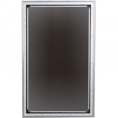 Зеркало МГЛ_ настенное 121 (500x800) багет ПВХ белый - фото 2