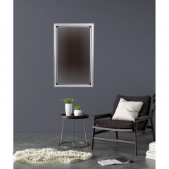 Зеркало МГЛ_ настенное 121 (500x800) багет ПВХ белый - фото 4